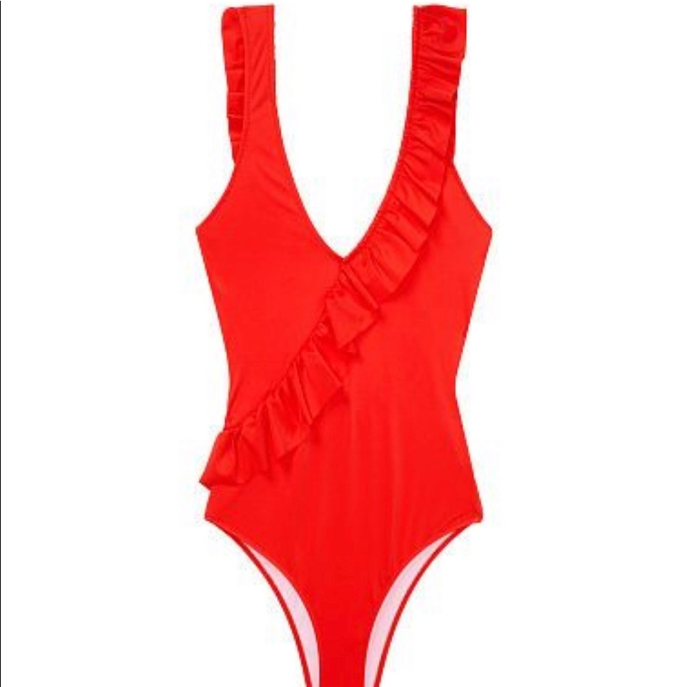 Ruffle one piece swim